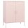 vidaXL Lagerschrank Rosa 80x35x101,5 cm Stahl