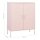 vidaXL Lagerschrank Rosa 80x35x101,5 cm Stahl