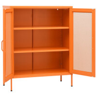 vidaXL Lagerschrank Orange 80x35x101,5 cm Stahl