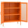 vidaXL Lagerschrank Orange 80x35x101,5 cm Stahl