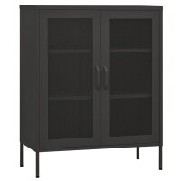 vidaXL Lagerschrank Anthrazit 80x35x101,5 cm Stahl