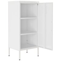 vidaXL Lagerschrank Wei&szlig; 42,5x35x101,5 cm Stahl