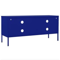 vidaXL TV-Schrank Marineblau 105x35x50 cm Stahl