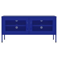 vidaXL TV-Schrank Marineblau 105x35x50 cm Stahl