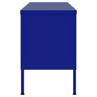 vidaXL TV-Schrank Marineblau 105x35x50 cm Stahl