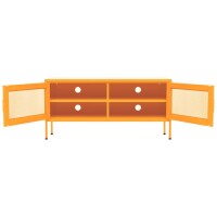 vidaXL TV-Schrank Senfgelb 105x35x50 cm Stahl