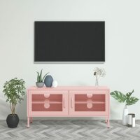 vidaXL TV-Schrank Rosa 105x35x50 cm Stahl