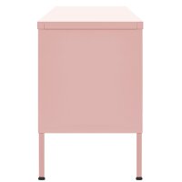 vidaXL TV-Schrank Rosa 105x35x50 cm Stahl