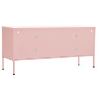 vidaXL TV-Schrank Rosa 105x35x50 cm Stahl