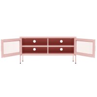 vidaXL TV-Schrank Rosa 105x35x50 cm Stahl