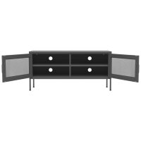 vidaXL TV-Schrank Anthrazit 105x35x50 cm Stahl