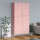 vidaXL Kleiderschrank Rosa 90x50x180 cm Stahl