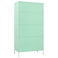 vidaXL Kleiderschrank Minzgrün 90x50x180 cm Stahl