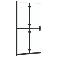 vidaXL Faltbare begehbare Duschwand Transparentes ESG Glas 80x190 cm