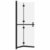 vidaXL Faltbare begehbare Duschwand ESG-Glas mattiert 90x190 cm