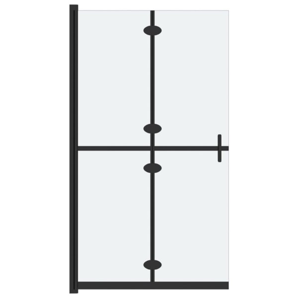 vidaXL Faltbare begehbare Duschwand ESG-Glas mattiert 110x190 cm