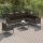 vidaXL 8-tlg. Garten-Lounge-Set mit Auflagen Poly Rattan Grau