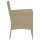 vidaXL 3-tlg. Garten-Essgruppe mit Kissen Poly Rattan Beige