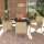 vidaXL 5-tlg. Garten-Essgruppe mit Kissen Poly Rattan Beige