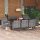 vidaXL 9-tlg. Garten-Essgruppe mit Kissen Poly Rattan Grau