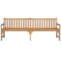 vidaXL Gartenbank 228 cm Massivholz Teak