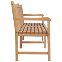 vidaXL Gartenbank 228 cm Massivholz Teak