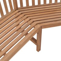 vidaXL Garten-Eckbank 185x185x90 cm Massivholz Teak