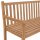 vidaXL Garten-Eckbank 185x185x90 cm Massivholz Teak