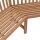 vidaXL Garten-Eckbank 185x185x90 cm Massivholz Teak