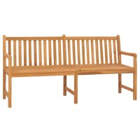 vidaXL Gartenbank 180 cm Massivholz Teak