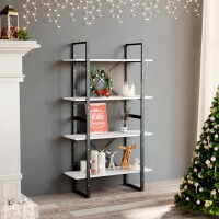 vidaXL B&uuml;cherregal 4 F&auml;cher Wei&szlig; 80x30x140 cm Holzwerkstoff