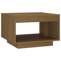 vidaXL Couchtisch Honigbraun 50x50x33,5 cm Kiefer Massivholz