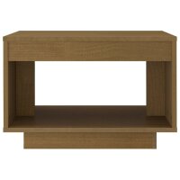 vidaXL Couchtisch Honigbraun 50x50x33,5 cm Kiefer Massivholz