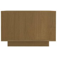 vidaXL Couchtisch Honigbraun 50x50x33,5 cm Kiefer Massivholz