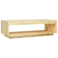 vidaXL Couchtisch 110x50x33,5 cm Tanne Massivholz