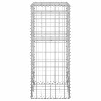 vidaXL Gabionens&auml;ulen 2 Stk. 40x40x100 cm Eisen