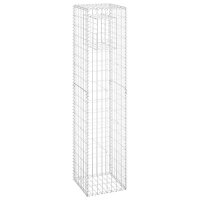 vidaXL Gabionensäulen 2 Stk. 40x40x180 cm Eisen