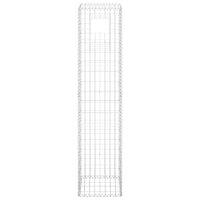 vidaXL Gabionensäulen 2 Stk. 40x40x180 cm Eisen