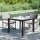 vidaXL Gartentisch 90x90x75 cm Geh&auml;rtetes Glas Poly Rattan Schwarz