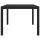 vidaXL Gartentisch Schwarz 250x100x75 cm Geh&auml;rtetes Glas Poly Rattan