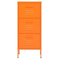 vidaXL Lagerschrank Orange 42,5x35x101,5 cm Stahl