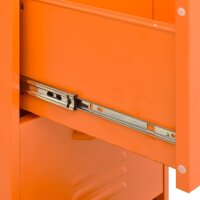 vidaXL Lagerschrank Orange 42,5x35x101,5 cm Stahl