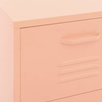 vidaXL Lagerschrank Rosa 42,5x35x101,5 cm Stahl