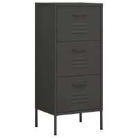 vidaXL Lagerschrank Anthrazit 42,5x35x101,5 cm Stahl