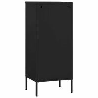 vidaXL Lagerschrank Schwarz 42,5x35x101,5 cm Stahl