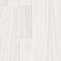 vidaXL Beistellschrank Weiß 60x36x84 cm Massivholz Kiefer