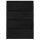 vidaXL Beistellschrank Schwarz 60x36x84 cm Massivholz Kiefer