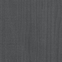 vidaXL B&uuml;cherregal 2 F&auml;cher Grau 60x30x70 cm Kiefer Massivholz