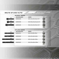 Stehbolzen OMP OMPS09701201 Schwarz 4 uds M12 x 1,25